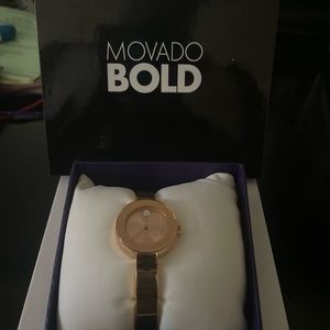 Authentic Movado Bold “womens” watch with Diamond